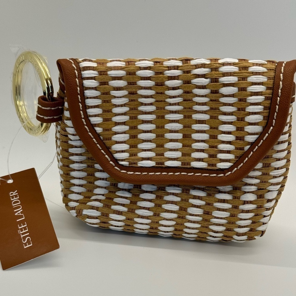 NWT Estée Lauder small cosmetic bag keychain